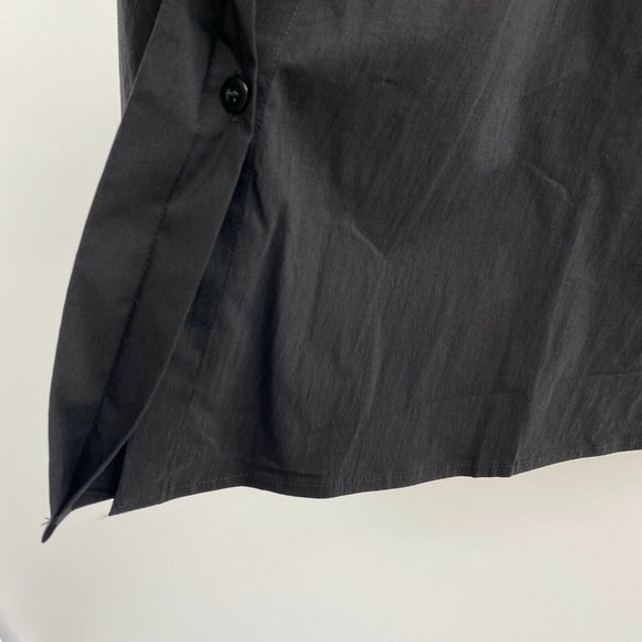 Tuckernuck Women's Black Sleeveless Charlie Shirt Dress Stretch Sheen sz XS NWT - Picture 7 of 10